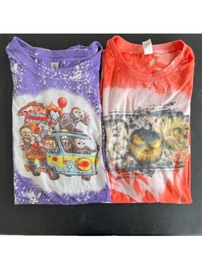 Halloween Character Soft-Touch Boutique T-Shirts Women's XL (Set of 2)